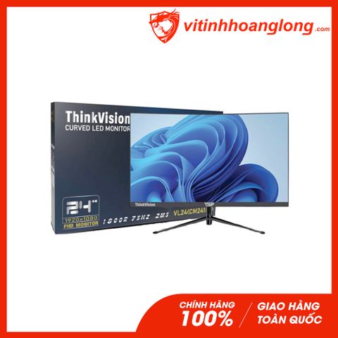  Màn hình máy tính VSP 24 Inch Cong VL24 ( CM2410Q ) FHD 75Hz 2ms đen 