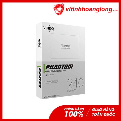  Ổ cứng SSD Verico 240G Phantom Sata III 6Gb/s SLC (1SSOP-SSBKJ0-NN) 