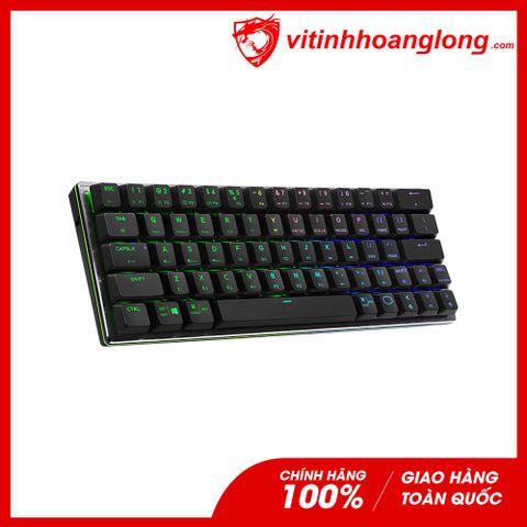  Bàn Phím Cơ Bluetooth Cooler Master SK622 Space Gray Low Profile Red Switch RGB TKL (Đen) Không Dây 