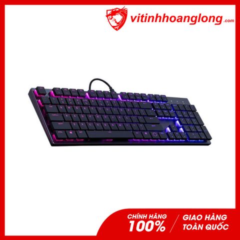  Bàn Phím Cơ Cooler Master SK650 Cherry MX RGB Low Profile Red Switch (Đen) SK-650-GKLR1-US 