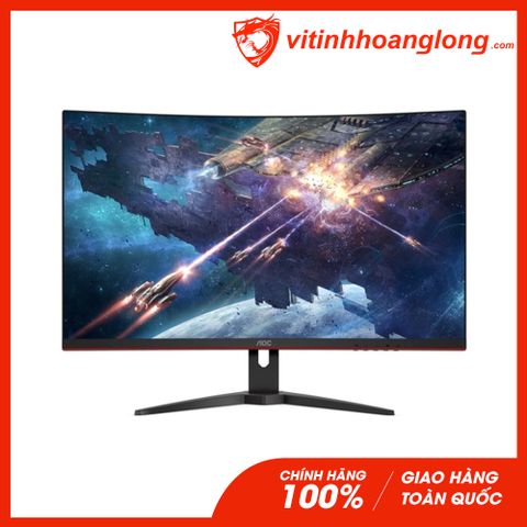  Màn hình máy tính AOC 31.5 Inch Cong C32G2E/74 FHD Gaming,VA,Freesync,1ms,165Hz 