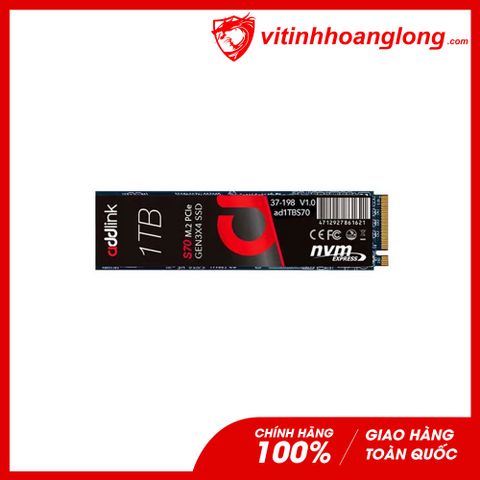  Ổ cứng SSD Addlink 1TB S70 M.2 NVMe PCle Gen3x4 TLC (AD1TBS70M2P) 