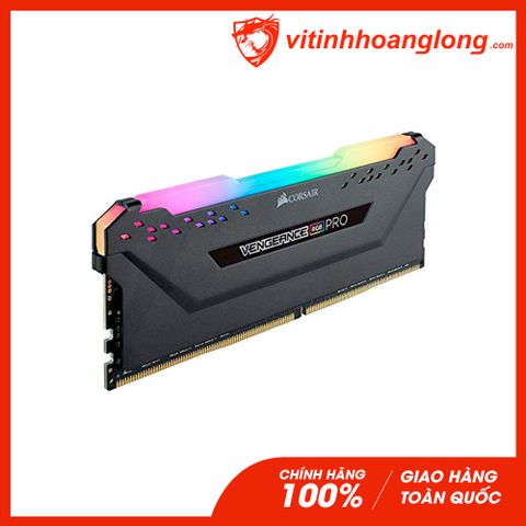  Ram PC DDR4 Corsair 16GB Bus 3000 Vengeance RGB Pro Black (1 x 16GB) (CMW16GX4M1D3000C16) 