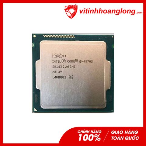  CPU Intel Core i5 4570S ( 3.60GHz, 4 Nhân 6 Luồng, Cache 6MB, Socket LGA 1150)TRAY chưa gồm Fan 