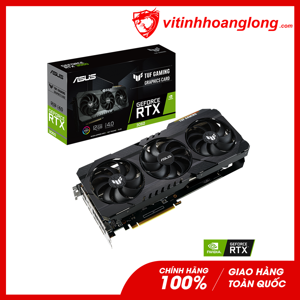 Card màn hình VGA Asus Geforce RTX 3060 Tuf Gaming 12GB GDDR6X