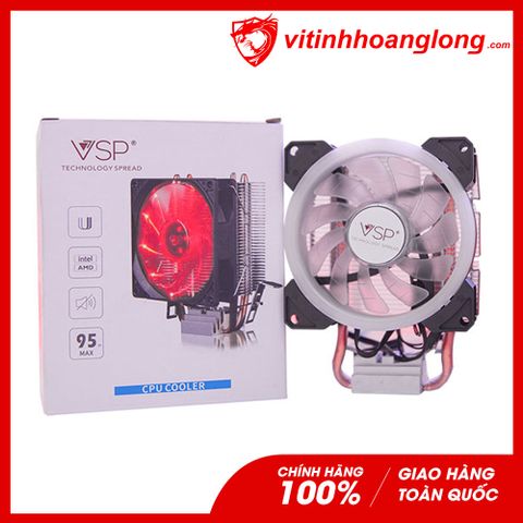  Tản nhiệt khí CPU VSP 9cm Led Đỏ 