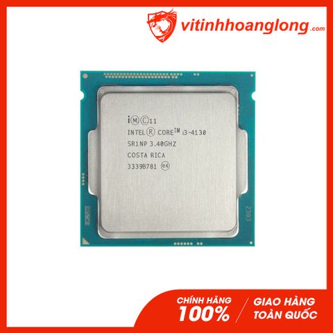  CPU Intel Core i3 4130 ( 3.40GHz, 2 Nhân 4 Luồng, Cache 3MB, Socket LGA 1150 )TRAY chưa gồm Fan 