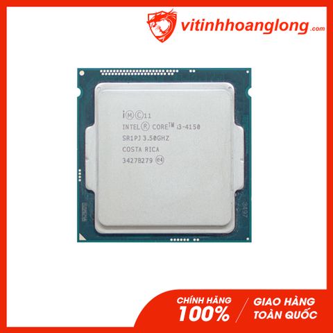  CPU Intel Core i3 4150 ( 3.50GHz, 2 Nhân 4 Luồng, Cache 3MB, Socket LGA 1150 )TRAY chưa gồm Fan 