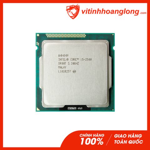  CPU Intel Core i5 2500 ( 3.70GHz, 4 Nhân 4 Luồng, Cache 6MB, Socket LGA 1155) TRAY chưa gồm Fan 