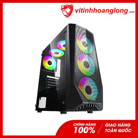  Vỏ case máy tính VSPTECH Gaming KA-230 (No Fan) - Màu đen 