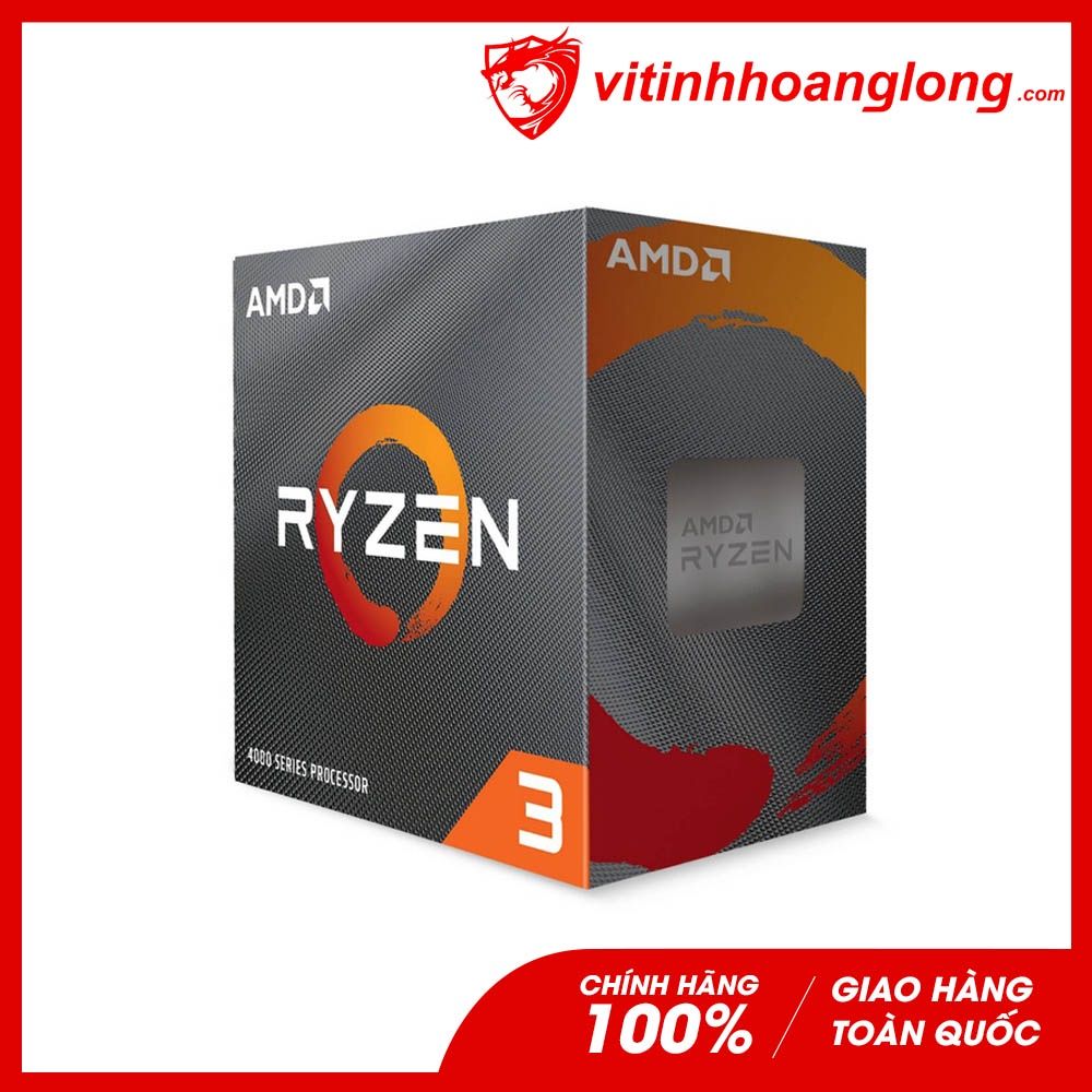 CPU AMD Ryzen 3 4100 ( 3.8GHz Up to 4GHz, 4 nhân 8 luồng, Cache 4MB, Socket AM4 )