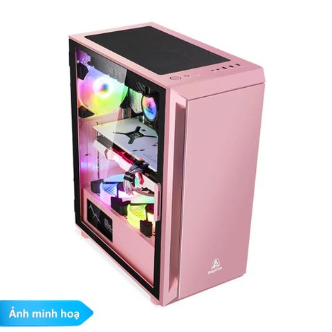  Vỏ case máy tính Segotep GANK5 PINK (No Fan) Màu Hồng 