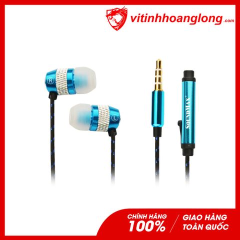  Tai nghe In ear Soundmax AH 306S (Xanh dương) 