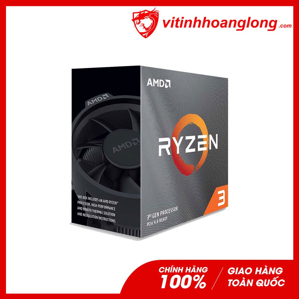 CPU AMD Ryzen 3 PRO 4350G (3.8 GHz Upto 4.0GHz Max Boost, 4 Nhân 8 Luồng, Cache 6MB, Socket AM4, 65W ) with Wraith Stealth Cooler