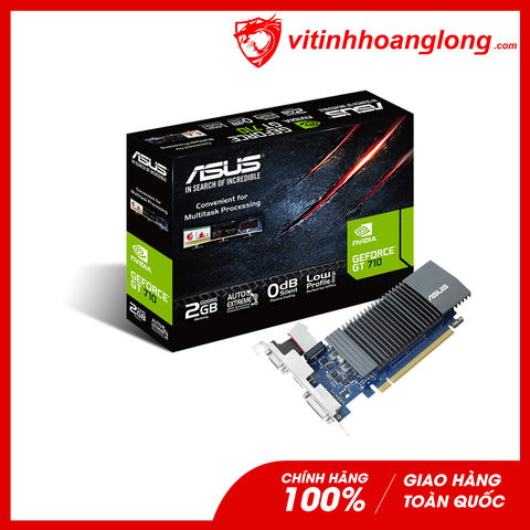  Card màn hình VGA Asus Geforce GT 710 Silent 2GB GDDR5 (GT710-SL-2GD5-BRK) 