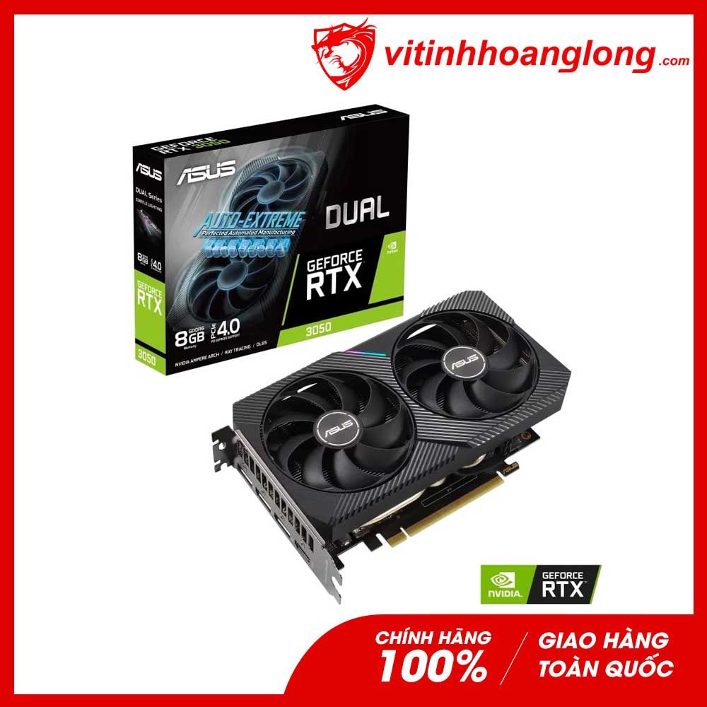 Card màn hình VGA Asus Geforce RTX 3050 Edition 8GB GDDR6 (TUF-RTX3050-8G-GAMING)