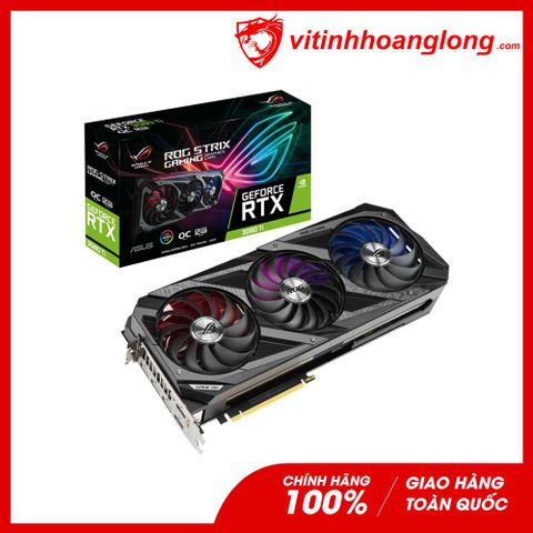  Card màn hình VGA Asus Geforce RTX 3080Ti Rog Strix OC Edition 12GB GDDR6X 