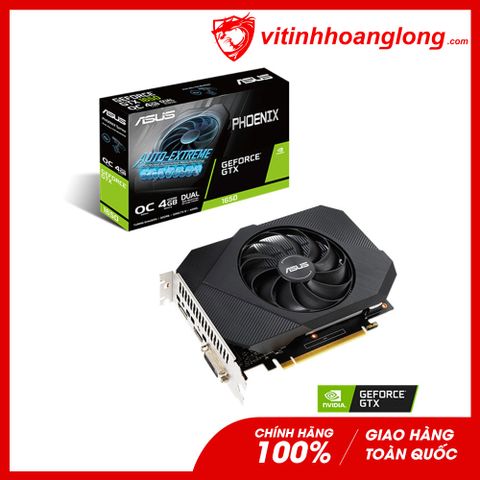  Card màn hình VGA Asus Geforce GTX 1650 4GB GDDR6 Phoenix OC Edition (PH-GTX1650-O4GD6) 