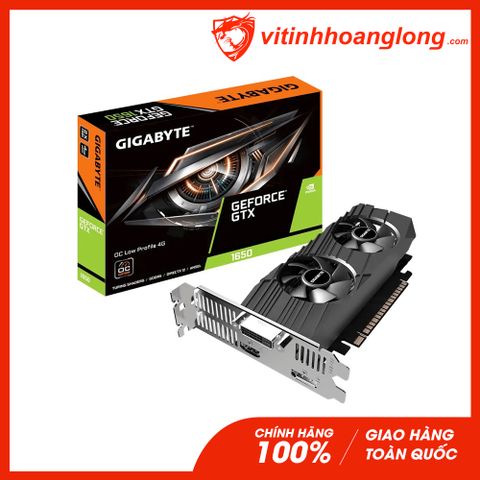  Card màn hình VGA Gigabyte Geforce GTX1650 OC Low Profile 4GB 2 Fan (GV-N1650OC-4GL) 
