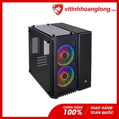  Vỏ Case máy tính Corsair 280X RGB Black (CC-9011135-WW) tặng kèm 2 fan 