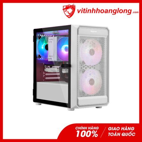  Vỏ Case máy tính Segotep Artist 2F RGB White (Sẵn 2 fan RGB) 