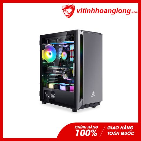  Vỏ Case máy tính Segotep Gank 5 Black (CỬA BẢN LỀ)(No fan) 