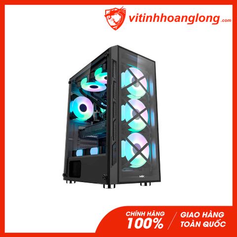  Vỏ Case máy tính Mik TN10 Mid Tower (Tặng 3 Fan RGB) 