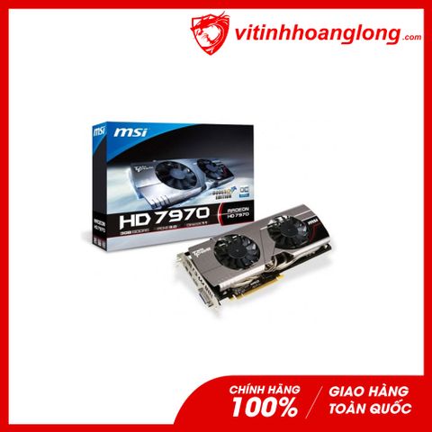  Card màn hình VGA Msi HD7970 3G Twin Frozr III 2 Fan Cũ (Full Box) 