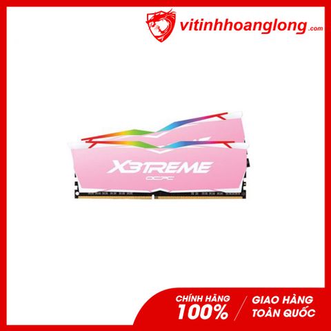  Ram PC DDR4 OCPC 16G/3200 X3treme Aura RGB (2X 8GB) Pink (MMX3A2K16GD432C16PK) Tản Nhiệt 