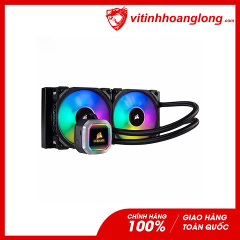  Tản nhiệt nước CPU Corsair Hydro Series H100i RGB PLATINUM 240 AiO Liquid Cooling (Đen) 