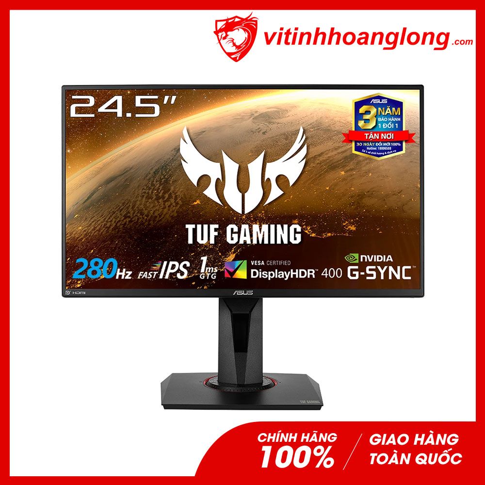 Màn hình máy tính Asus 25 Inch VG259QM FHD TUF Gaming IPS 280Hz 1ms HDR G-Sync