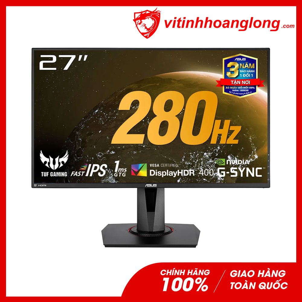 Màn hình máy tính Asus 27 Inch VG279QM FHD TUF Gaming IPS 280Hz 1ms HDR G-Sync