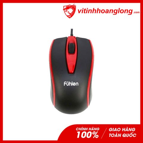  Chuột văn phòng Fuhlen L102 Chính Hãng (Đen Đỏ) 