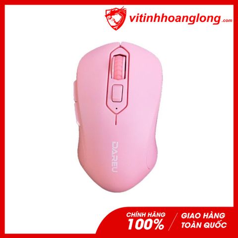  Chuột máy tính Wireless DareU LM115G DPI1600 (Hồng) 