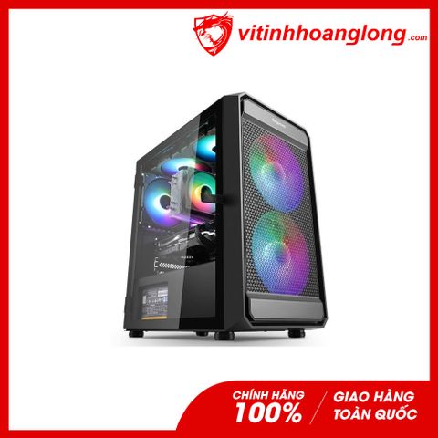  Vỏ Case máy tính Segotep Artist 2F RGB Black (Sẵn 2 fan RGB) 