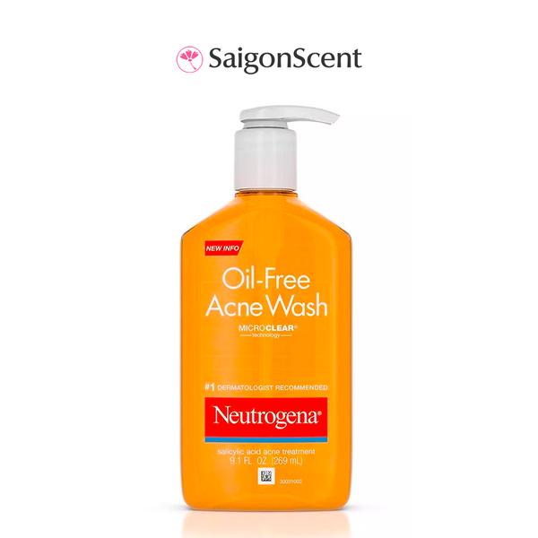 Sữa rửa mặt cho da dầu, mụn Neutrogena Oil-Free Acne Wash 269mL