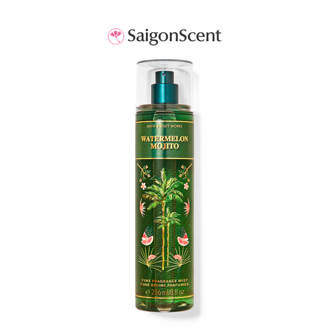 Xịt thơm toàn thân Bath & Body Works Body Mist Watermelon Mojito 236mL