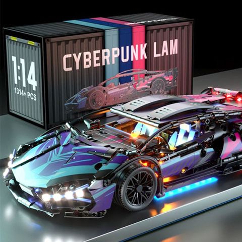 Đồ chơi lắp ráp mô hình xe đua Cyberpunk Car 1:14 - 1280 mảnh