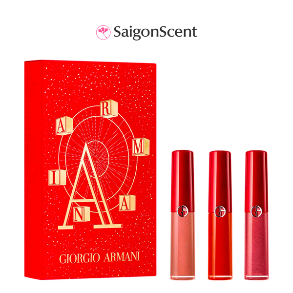Góc Sephora | Set son mini Giorgio Armani Mini Lip Maestro 3 món