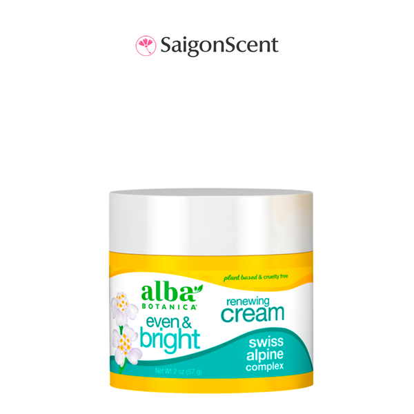 Kem dưỡng ẩm Alba Botanica Even & Bright Renewing Cream 57g