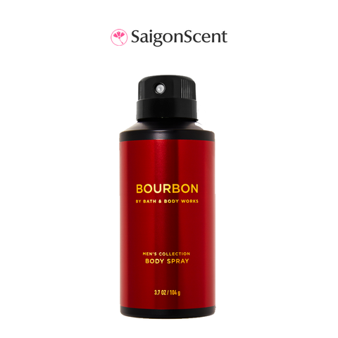 Xịt thơm toàn thân cho nam Bath & Body Works Body Spray BOURBON 104g