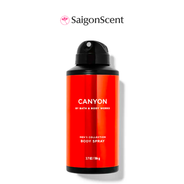 Xịt thơm toàn thân cho nam Bath & Body Works Body Spray CANYON 104g