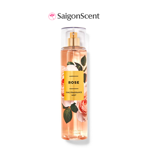 Xịt thơm toàn thân Bath & Body Works Body Mist ROSE 236mL