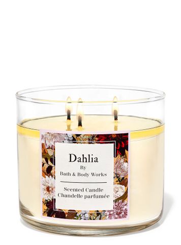 Nến thơm 3 bấc Bath & Body Works DAHLIA 411g