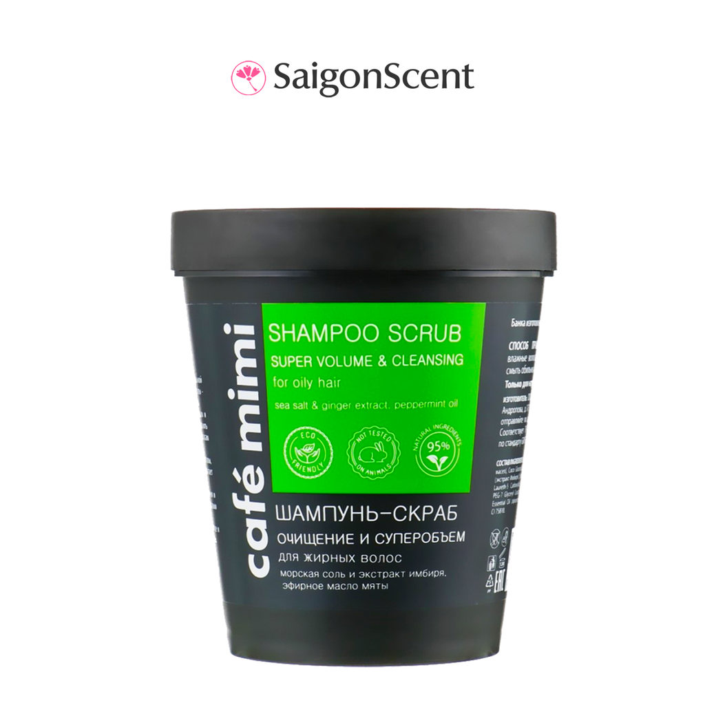 Tẩy tế bào chết da dầu Café Mimi Shampoo Scrub 330g