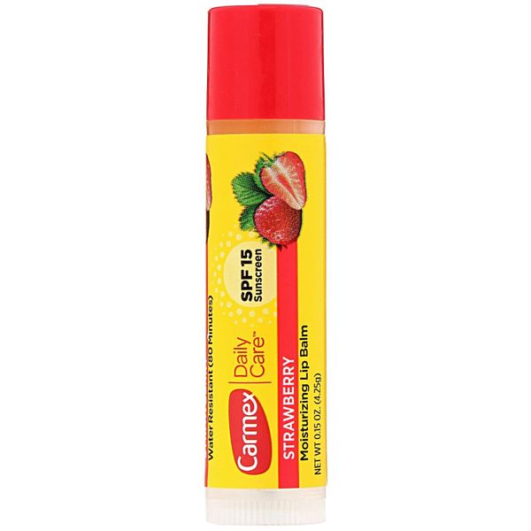 Son dưỡng môi dạng thỏi Carmex Moisturizing Lip Balm 4.25g | Hương dâu (Strawberry)