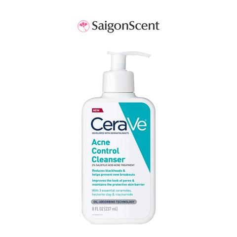 Sữa rửa mặt trị mụn CeraVe Acne Control Cleanser 237mL