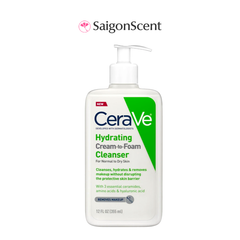 Sữa rửa mặt cho mọi loại da Cerave Hydrating Cream To Foam 355mL