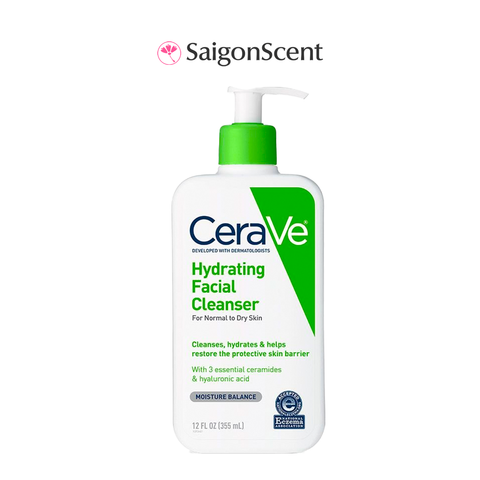Sữa rửa mặt không bọt cho da thường | da khô CeraVe Hydrating Facial Cleanser 355mL