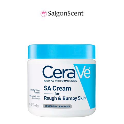 Kem dưỡng giảm viêm lỗ chân lông CeraVe SA Cream Rough and Bumpy Skin 453g